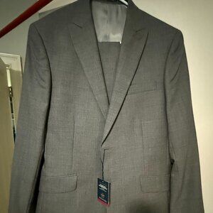 NWT New with Tags 40r Grey Slim Fit Jaspe Charles Tyrwhitt Suit (Jacket + Pants)
